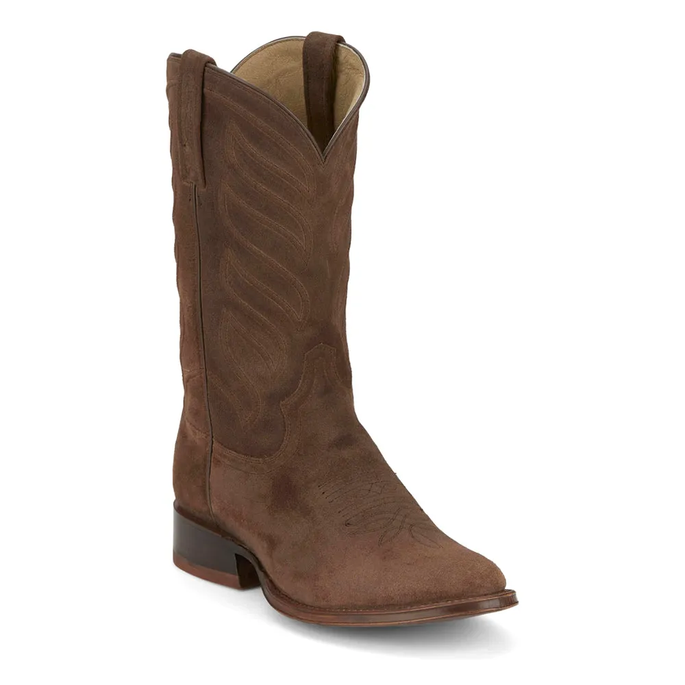Amado Suede 12 Inch Medium Round Toe Pull On Cowboy Boots