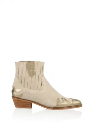 AUSTIN suede - Westernboots | Beige / Smoke