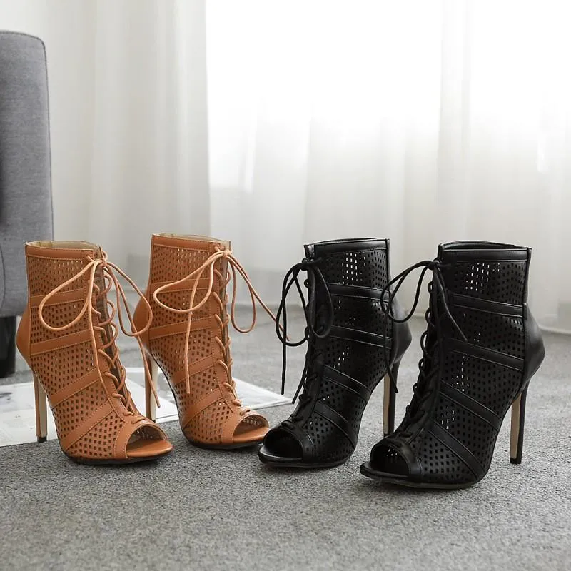 Bandage High heeled Peep Toe Women Heels