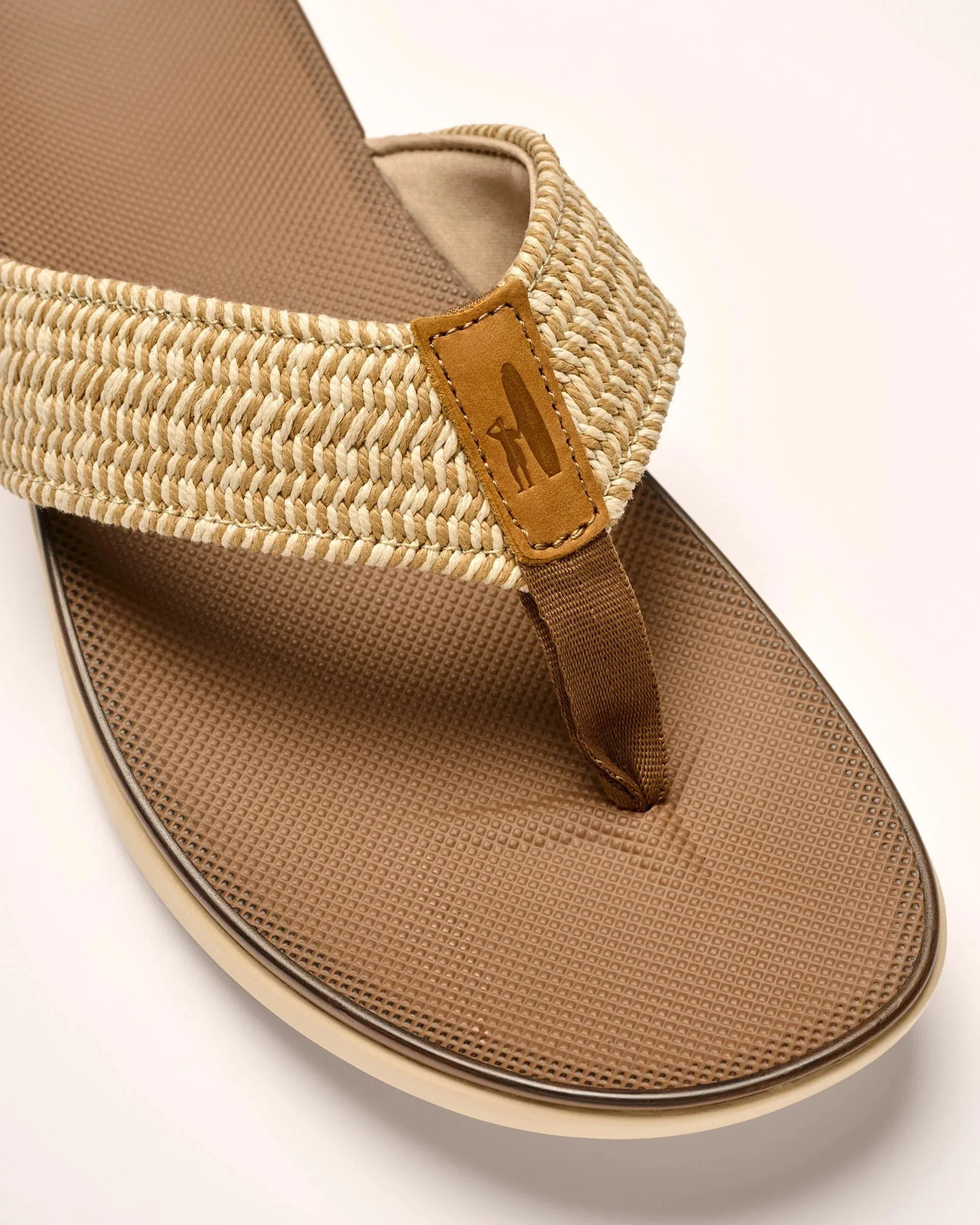 Boardwalk Woven Sandal in Wheat by Johnnie-O