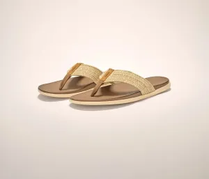 Boardwalk Woven Sandal in Wheat by Johnnie-O