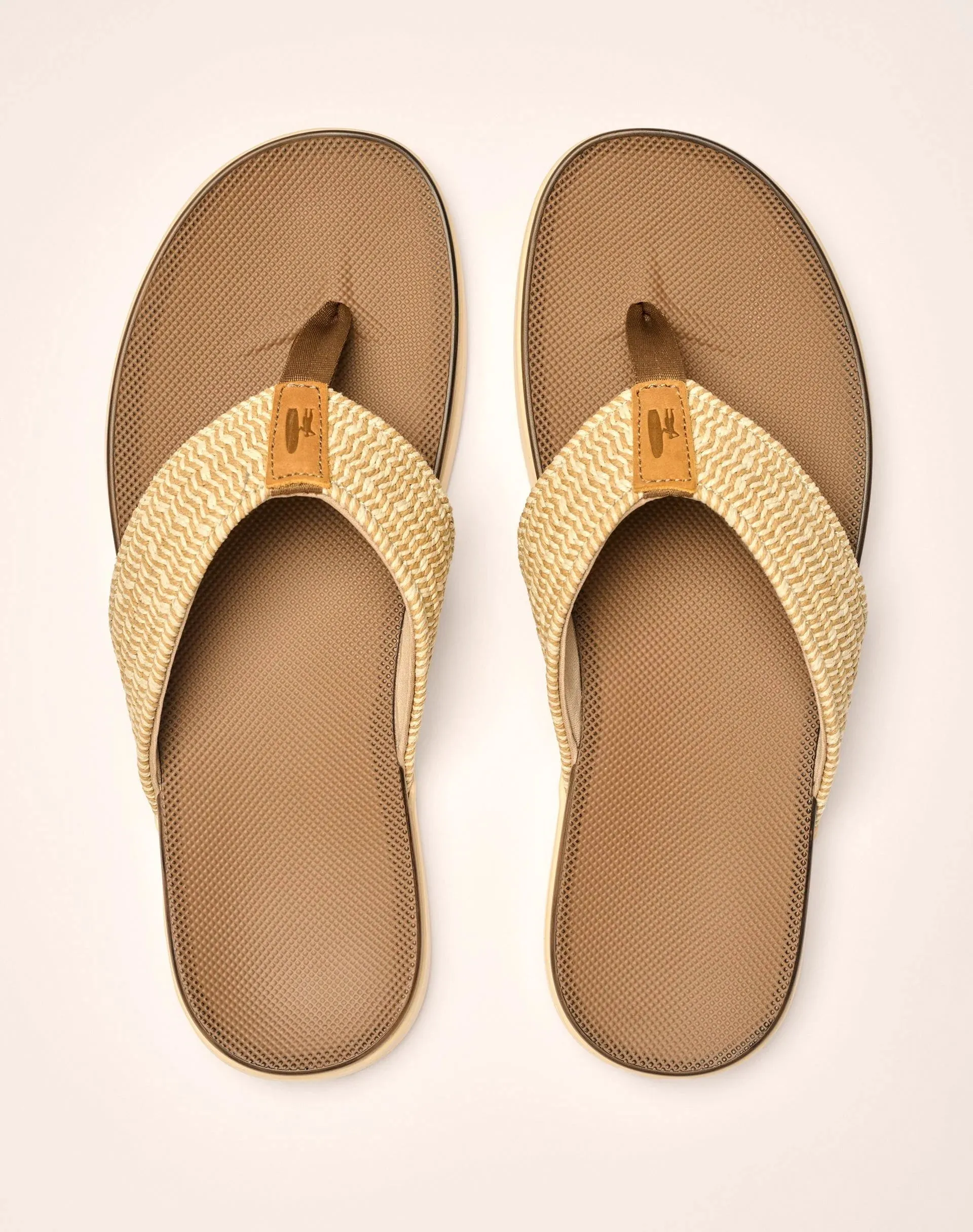 Boardwalk Woven Sandal in Wheat by Johnnie-O
