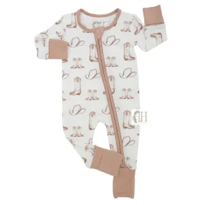 Boys Montana Ranch Double Zipper Romper