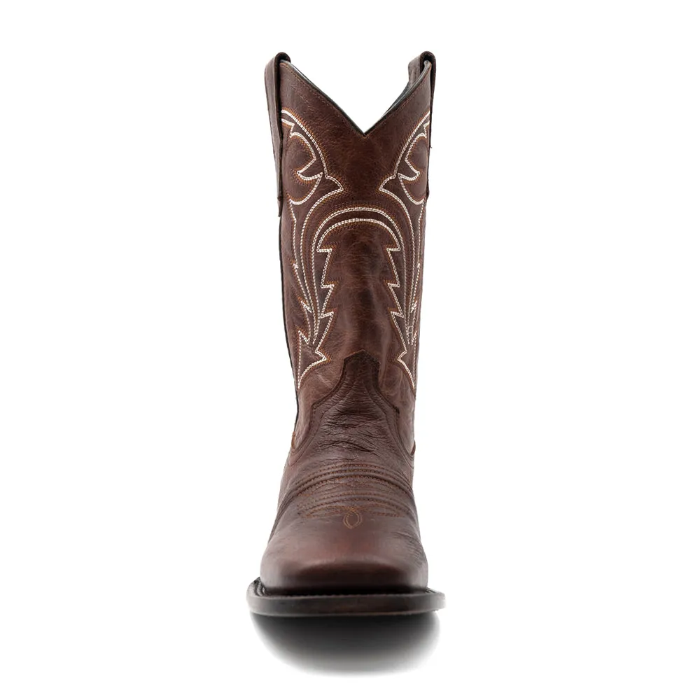 Dylan Embroidered Square Toe Cowboy Boots