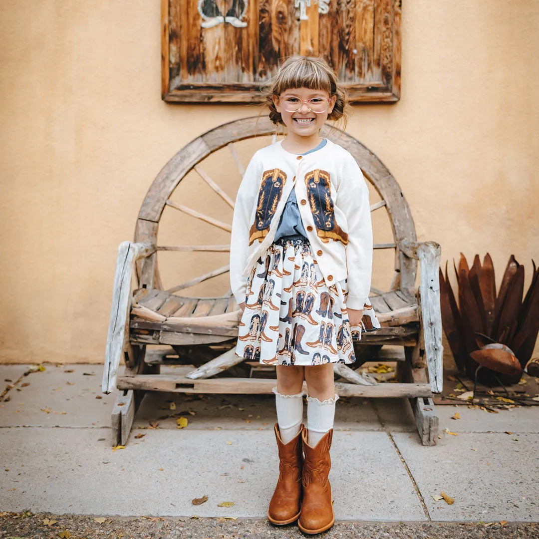 Girls Gianna Skirt - Cowboy Boots