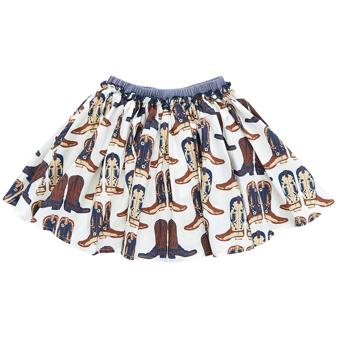 Girls Gianna Skirt - Cowboy Boots