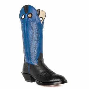 Hondo Men’s Cowboy Boots 16" Black-Blue