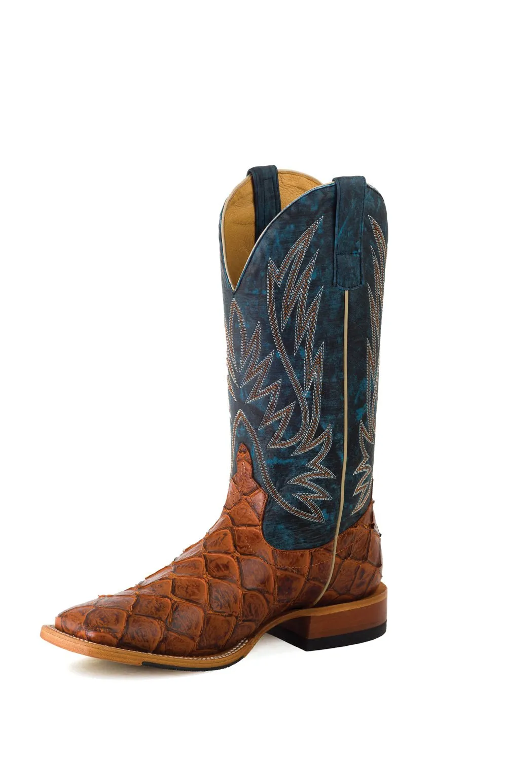 Horse Power by Anderson Bean Mens Seas the Day Leather Cowboy Boots 9.5 D