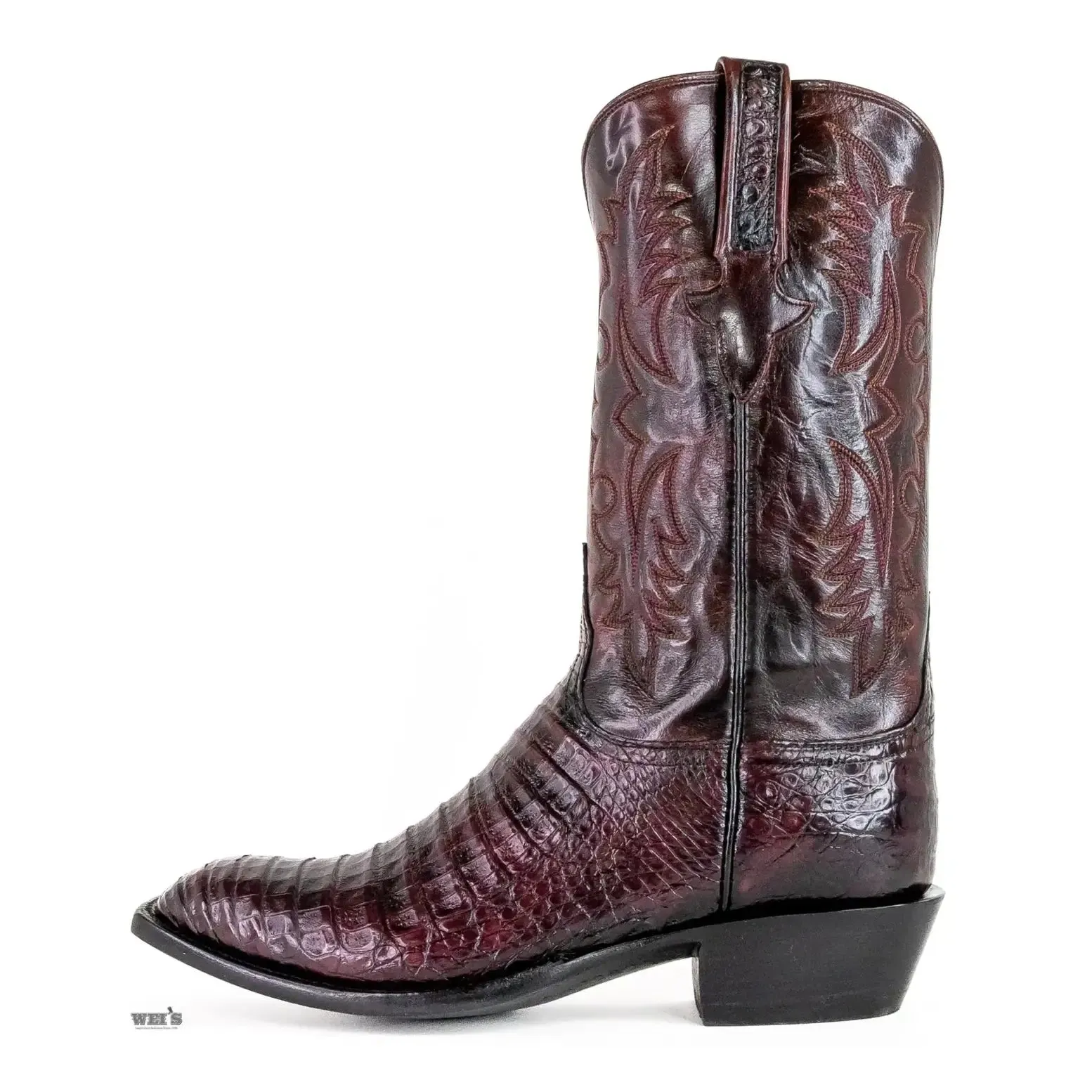 Lucchese Cowboy Boots 14" Exotic Caiman/Buffalo