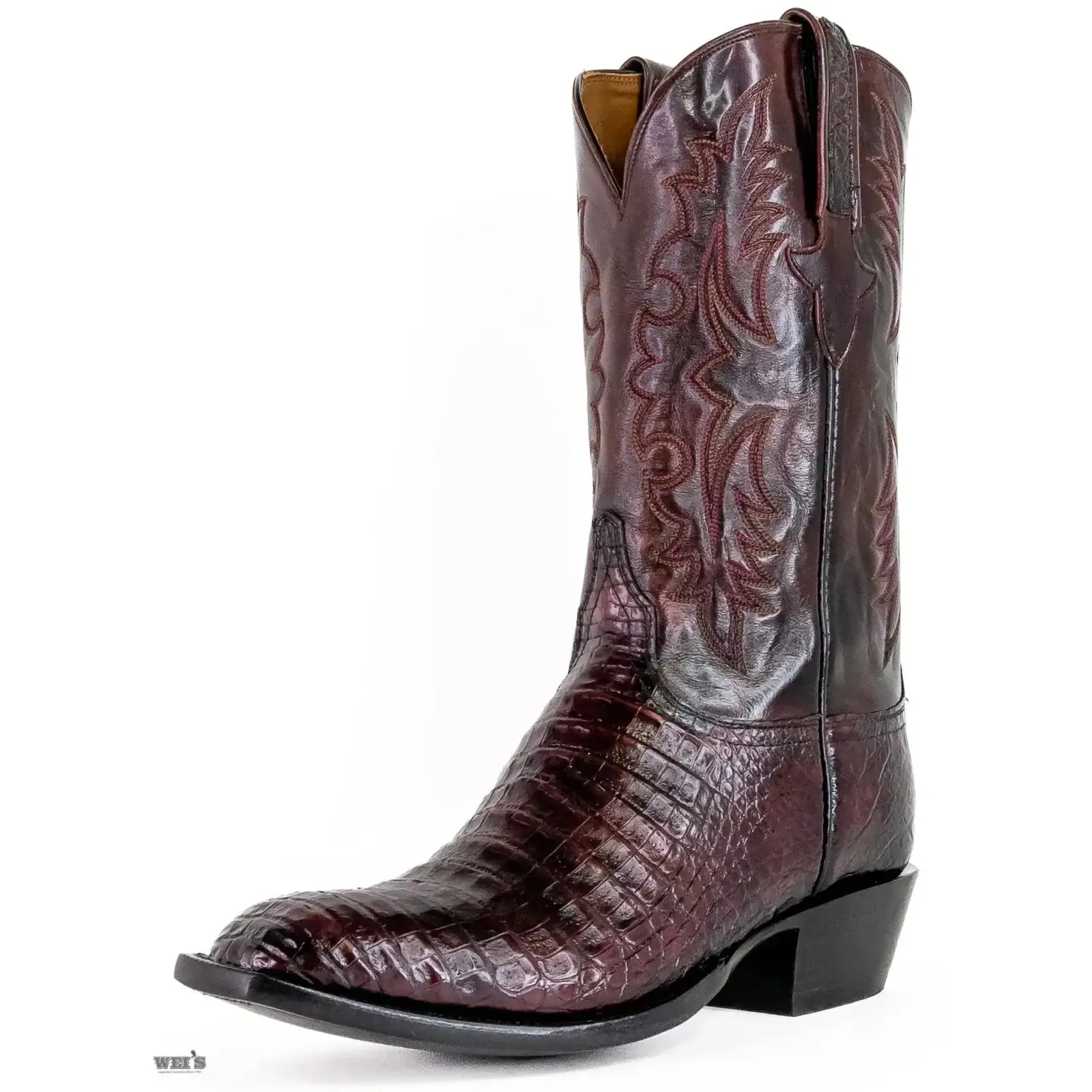 Lucchese Cowboy Boots 14" Exotic Caiman/Buffalo