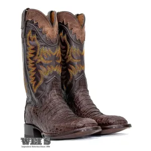 Lucchese Men's 13" Exotic Cowboy Boots Caiman Hornback