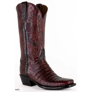 Lucchese Women's Cowgirl Boots 12" Exotic Caiman Medium Square Toe
