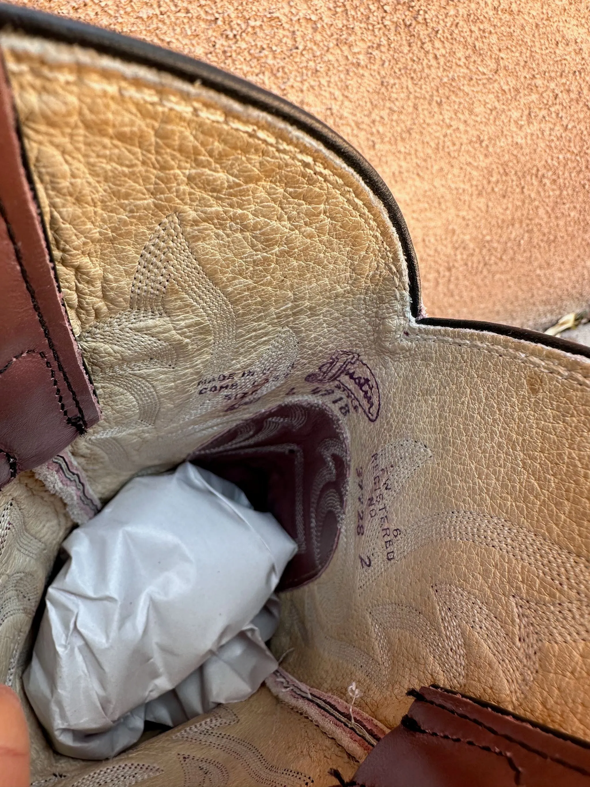 Mauve Justin Cowgirl Boots - 6.5B