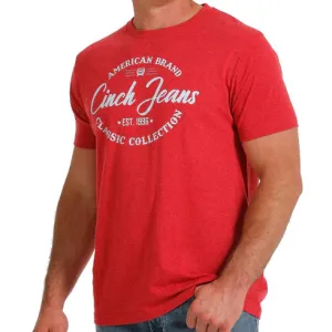 MEN'S CINCH JEANS AMERICAN BRAND CLASSIC COLLECTION TEE - RED