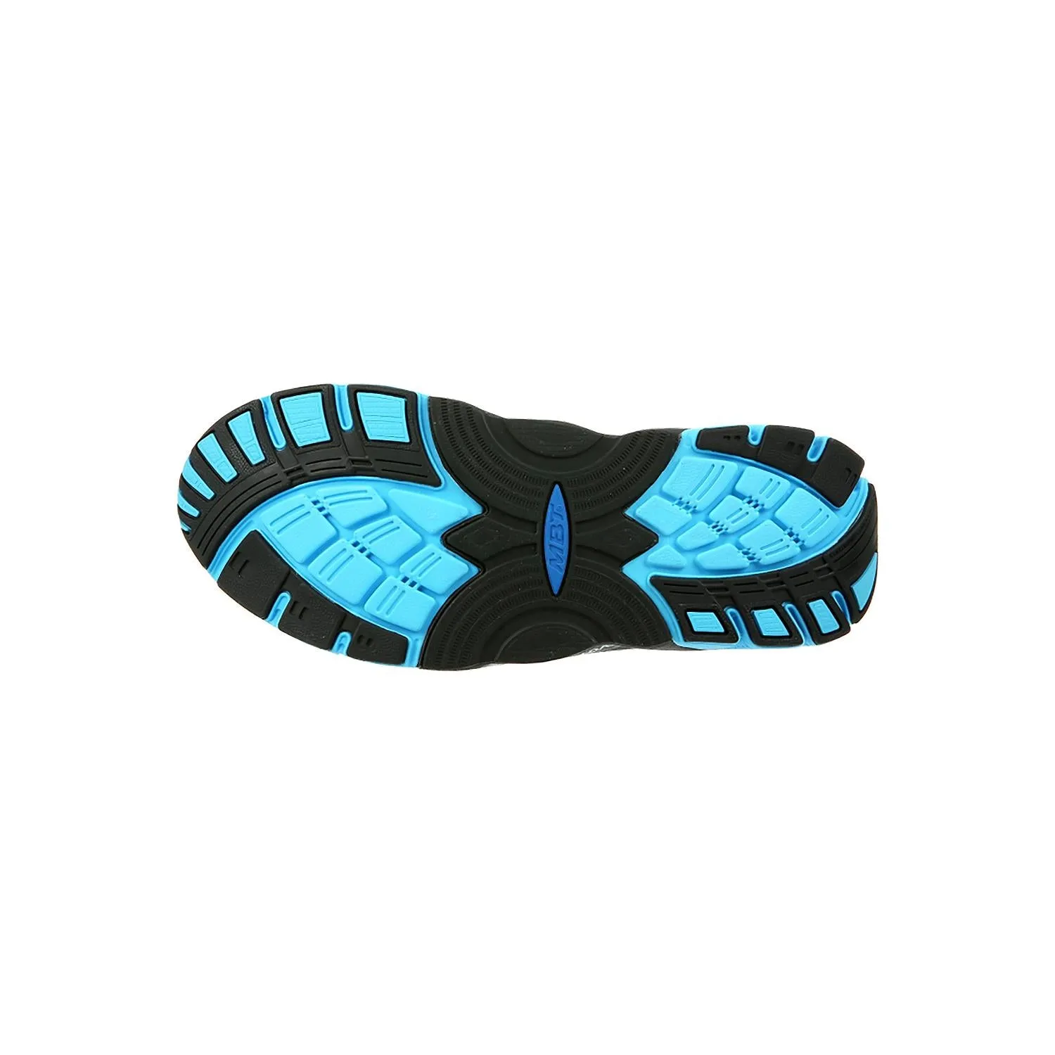Men's MBT Zee 17 Running Shoe White/Black/Blue Mesh