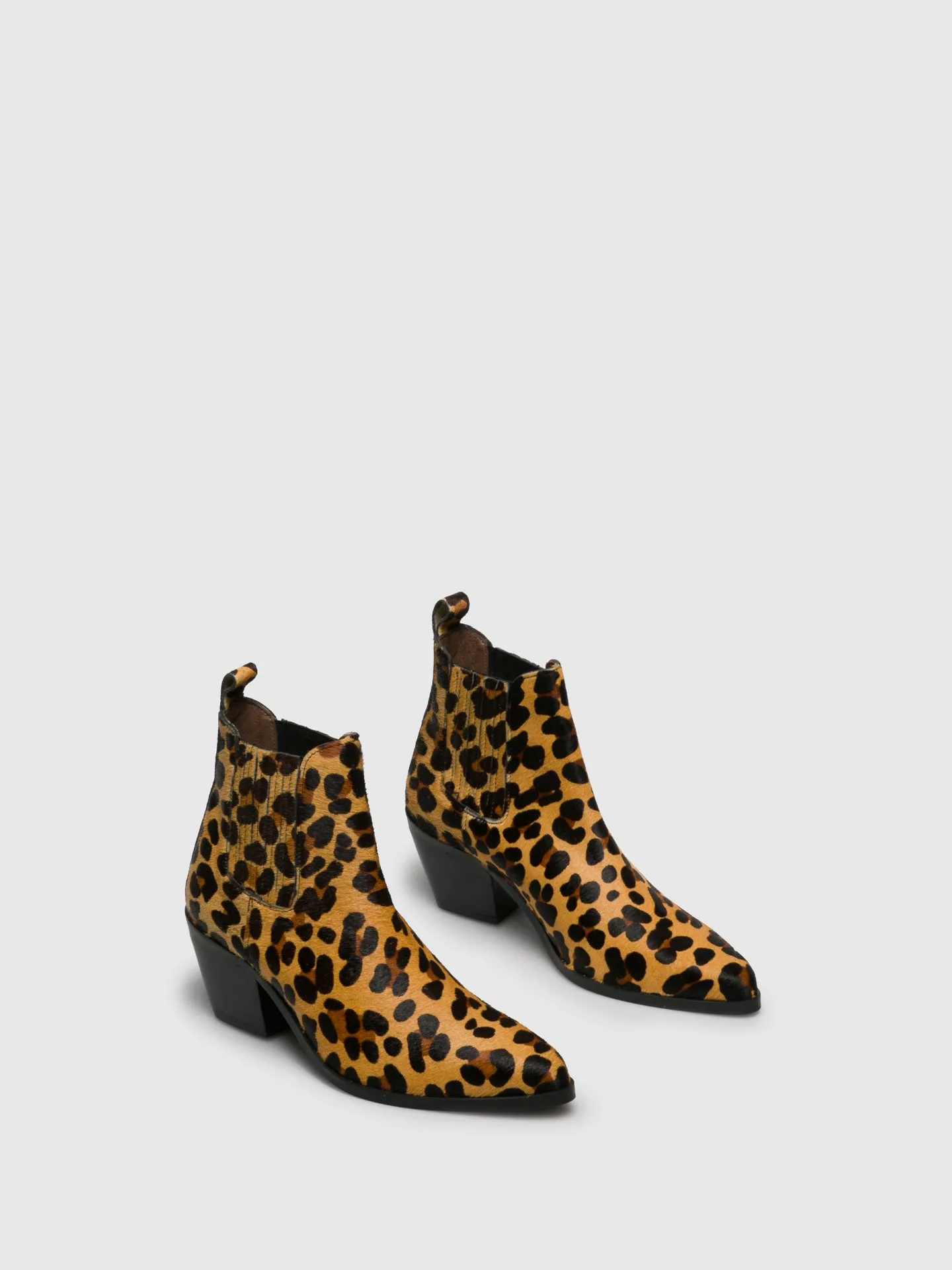 Multicolor Cowboy Ankle Boots