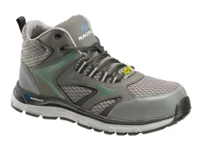 Nautilus Men's Tempest Grey Alloy Toe EH Waterproof Mid-Athletic Round Toe Work Shoe