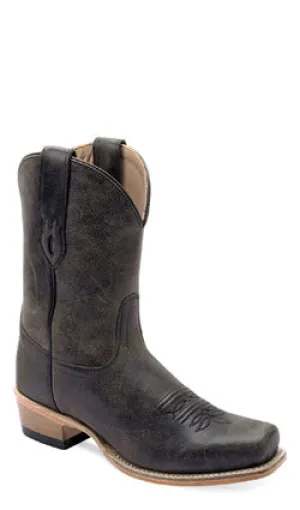 OLD WEST WOMEN'S DISTRESSED BLACK BOOTS