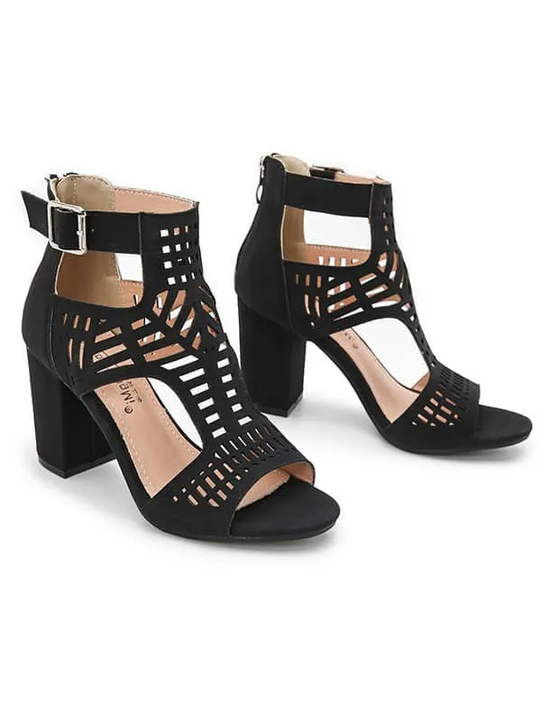 Peep Toe Hollow Out&Sandals