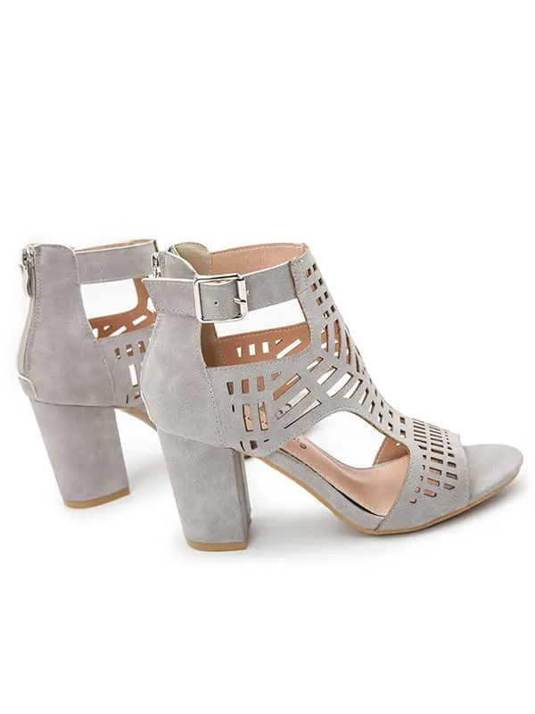 Peep Toe Hollow Out&Sandals