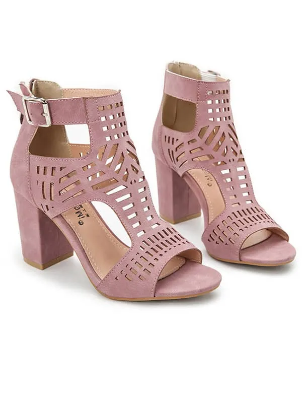 Peep Toe Hollow Out&Sandals