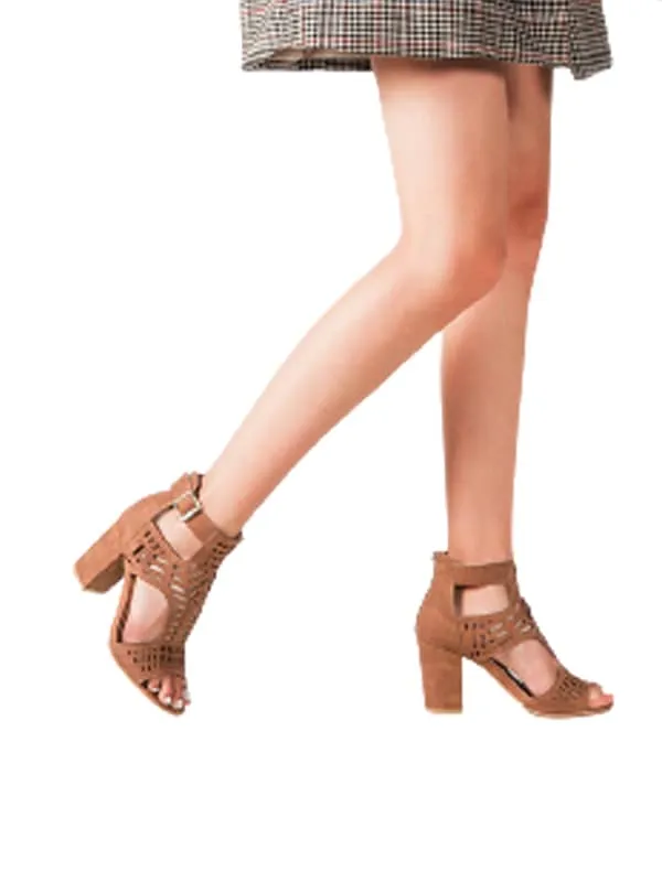 Peep Toe Hollow Out&Sandals