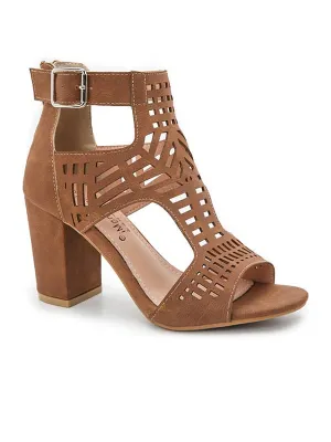 Peep Toe Hollow Out&Sandals