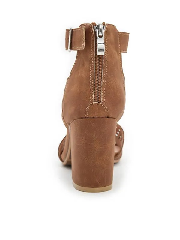 Peep Toe Hollow Out&Sandals