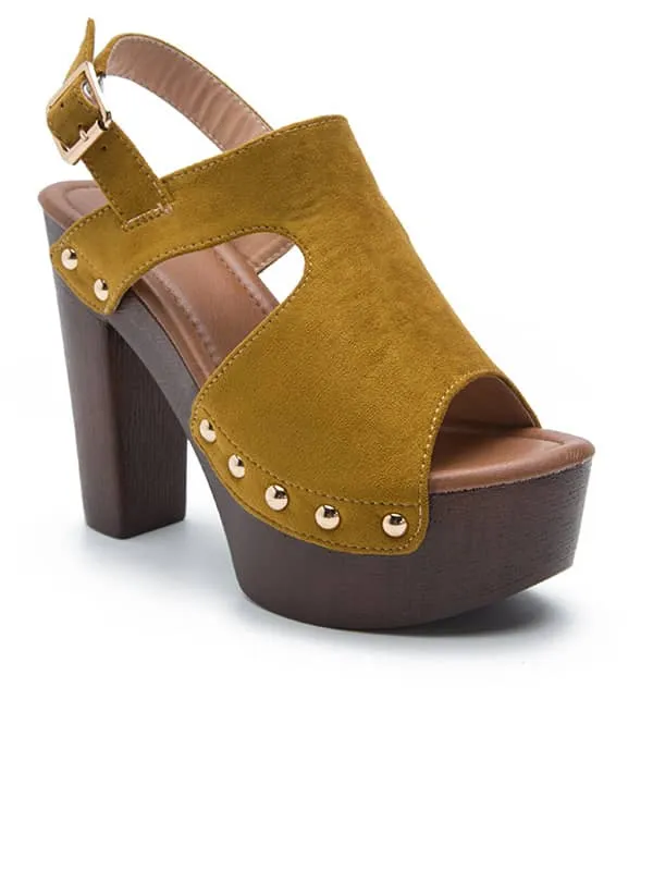 Peep Toe Platform Rivets&Sandals