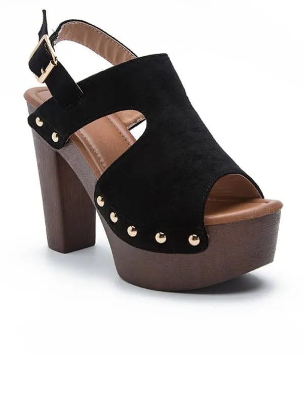Peep Toe Platform Rivets&Sandals