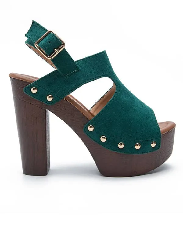 Peep Toe Platform Rivets&Sandals