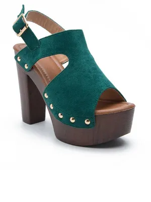 Peep Toe Platform Rivets&Sandals