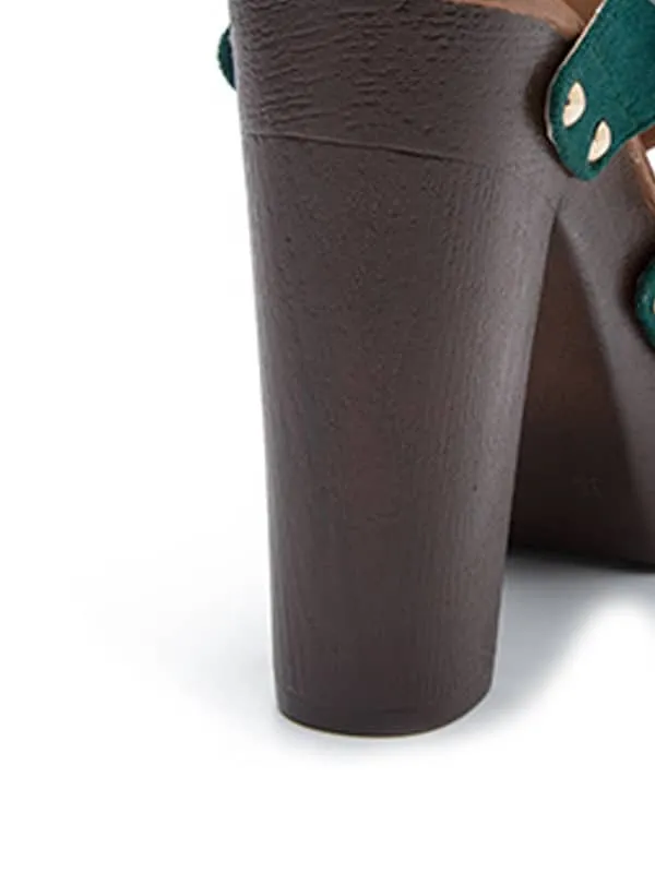 Peep Toe Platform Rivets&Sandals