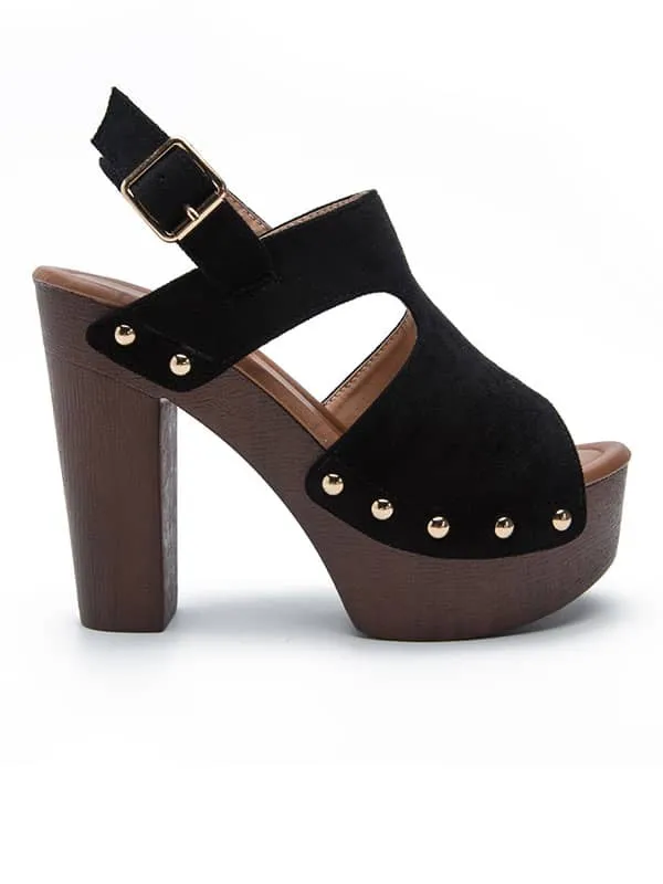 Peep Toe Platform Rivets&Sandals