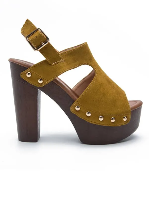 Peep Toe Platform Rivets&Sandals