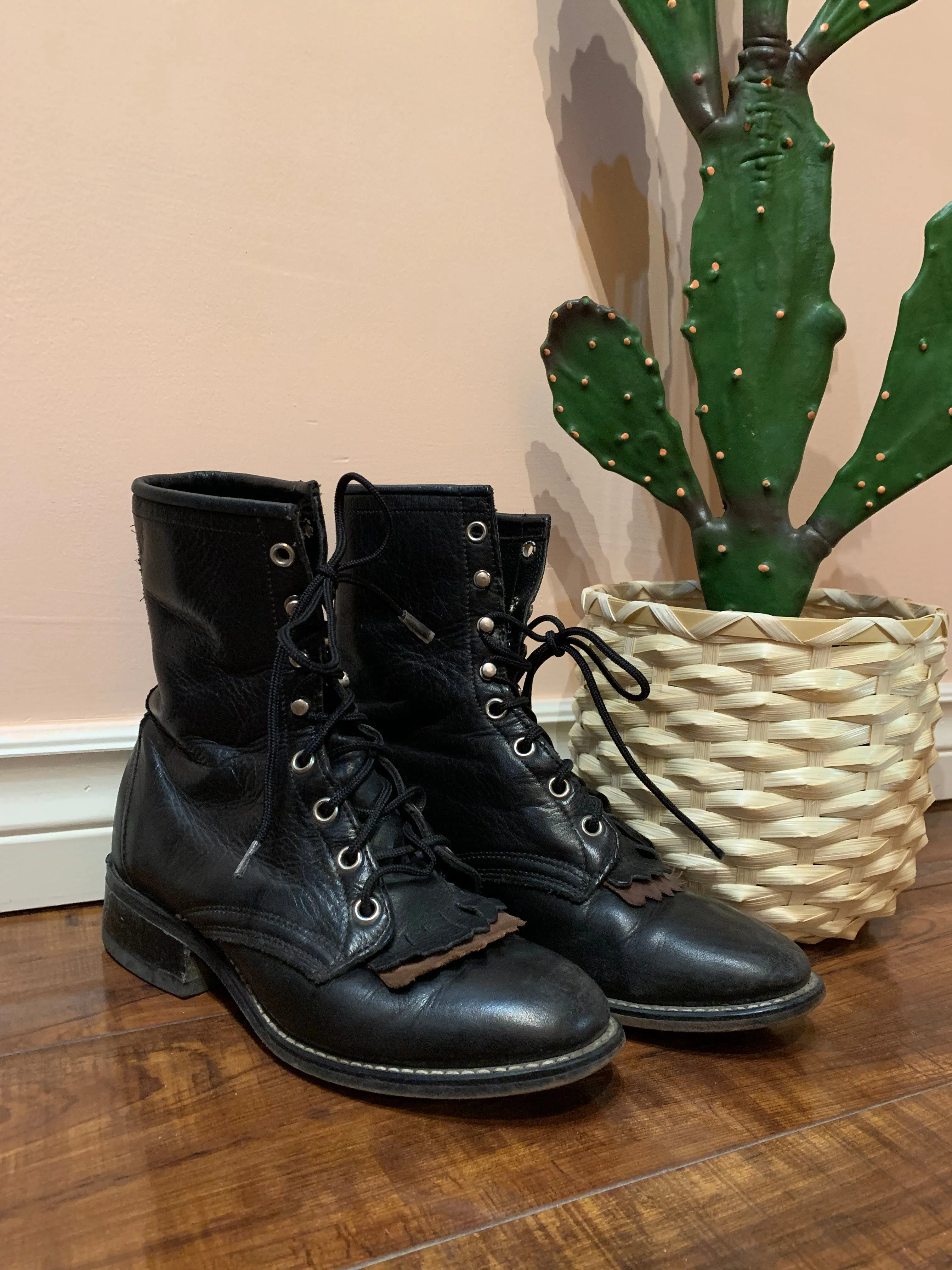 (RR521) Vintage Laredo Roper Boots