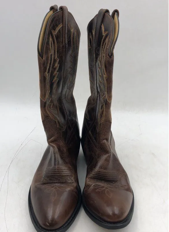 Smoky Mountain Men's Brown Leather Cowboy Western Boots - Size 9.5