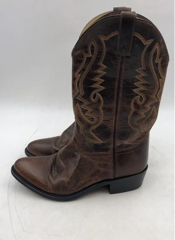 Smoky Mountain Men's Brown Leather Cowboy Western Boots - Size 9.5