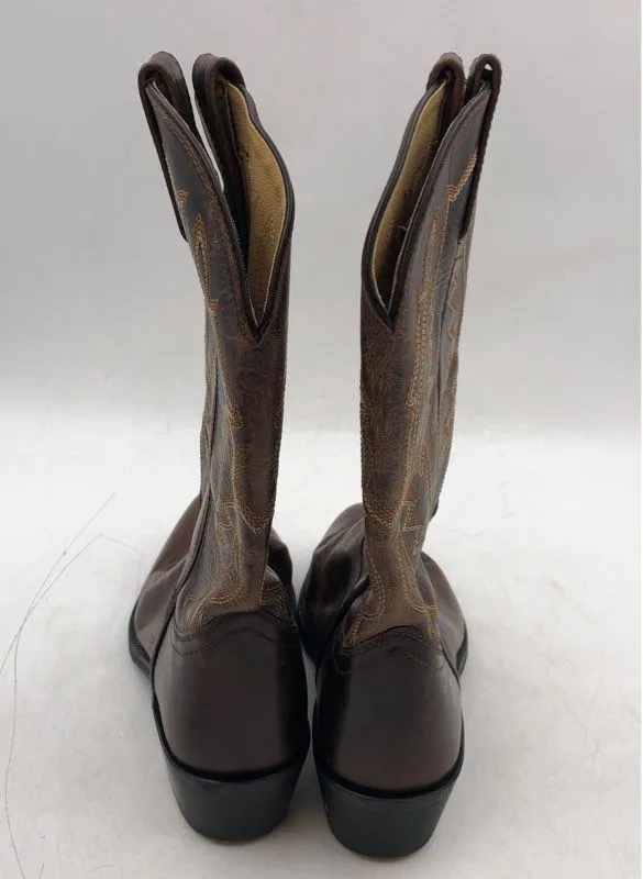 Smoky Mountain Men's Brown Leather Cowboy Western Boots - Size 9.5
