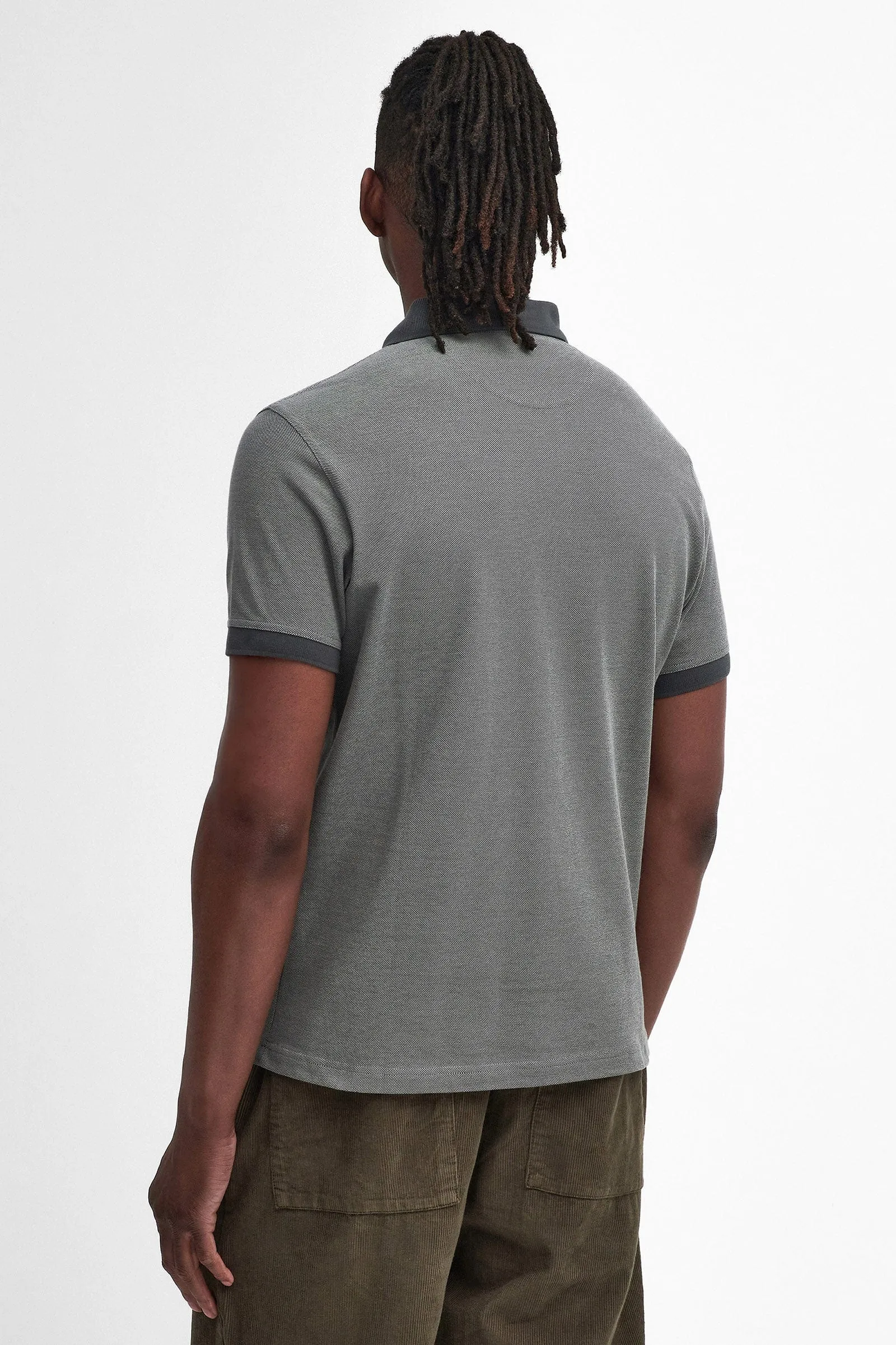 Sports Mix Polo Shirt - Mid Grey