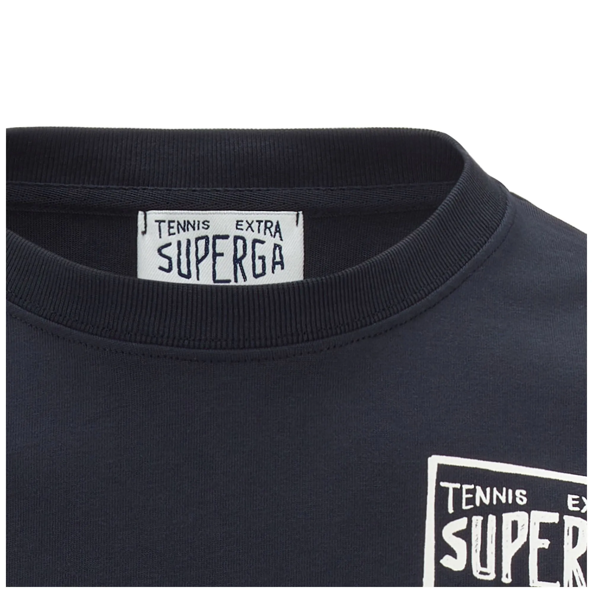 T-SHIRT SUPERGA ARCHIVIO TENNIS PLAYER - T-ShirtsTop - T-Shirt - Unisex - DK NAVY-TENNIS PLAYER