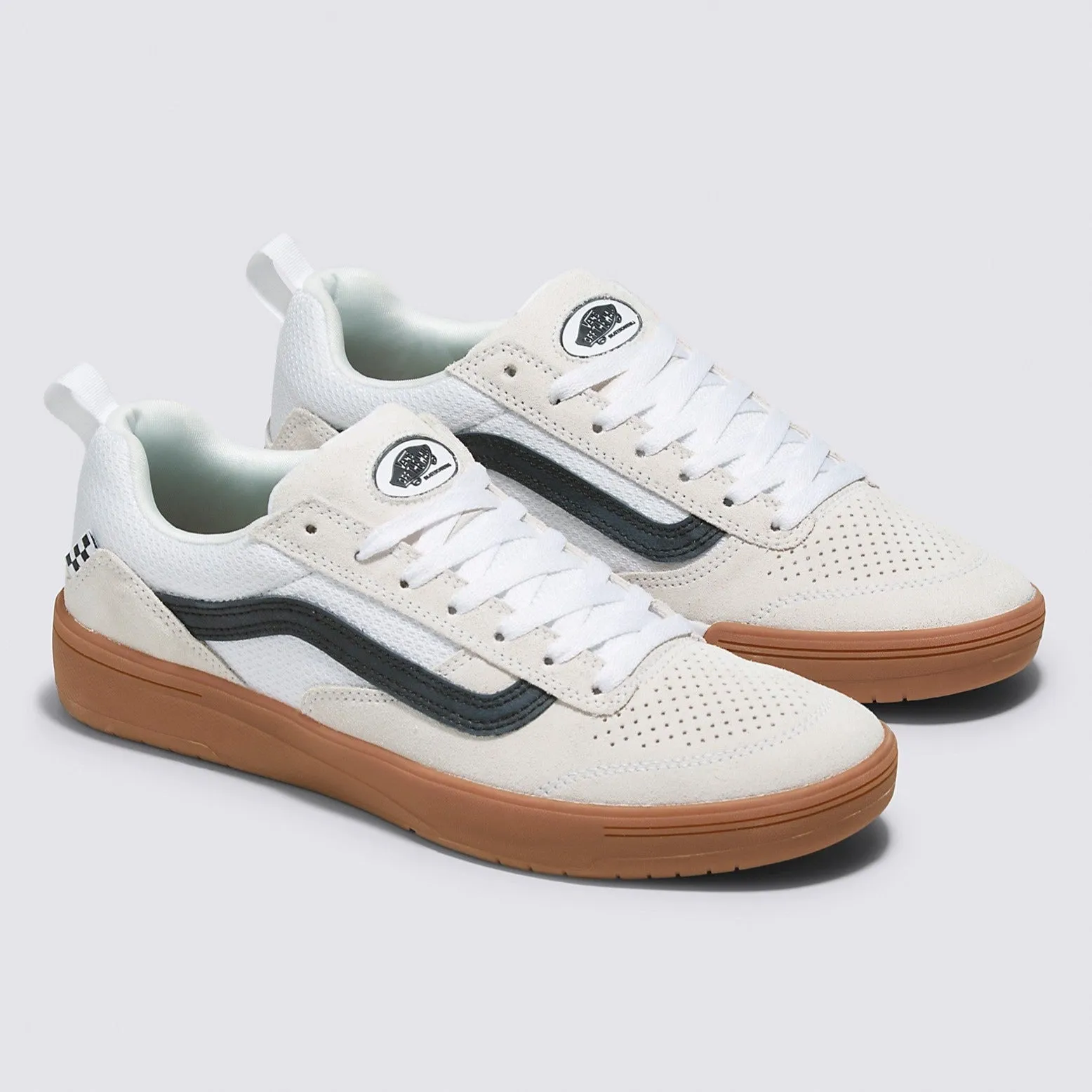 Vans Zahba Skateboard Shoe - White/Black/Gum