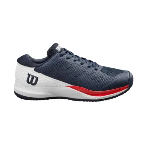 Wilson Rush Pro Ace Navy Blaze, White, and Infrared Men's Tennis Shoes