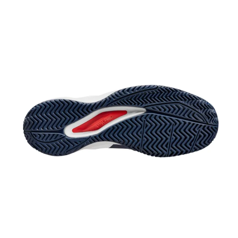 Wilson Rush Pro Ace Navy Blaze, White, and Infrared Men's Tennis Shoes